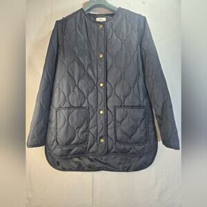 St. John's Bay Classic Black Outerwear Size Large